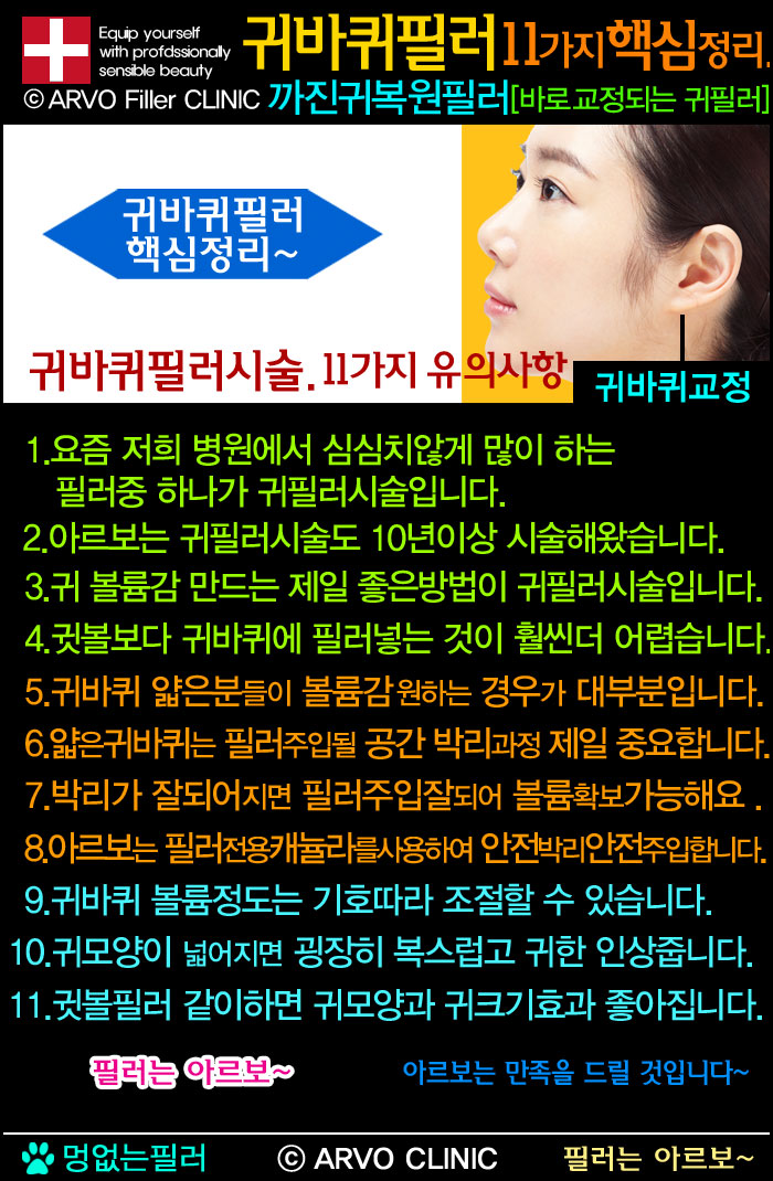 귀필러효과,귀바퀴필러효과,귀바퀴필러,귀필러,귓바퀴필러,아르보의원